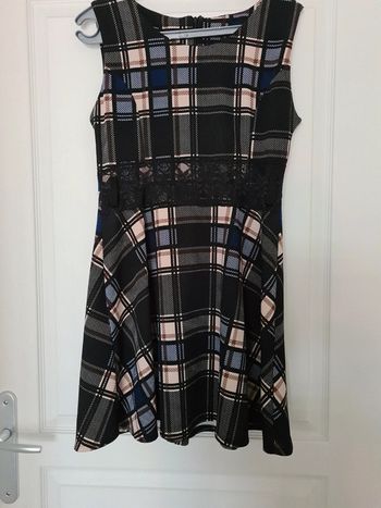 Robe à carreaux cloche vintage