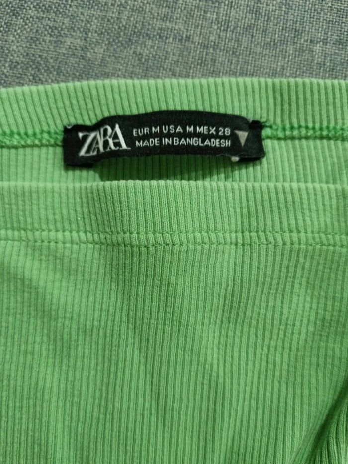 C54 top court vert Zara M - photo numéro 3