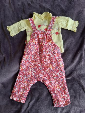 Ensemble sergent major 9 mois salopette t shirt