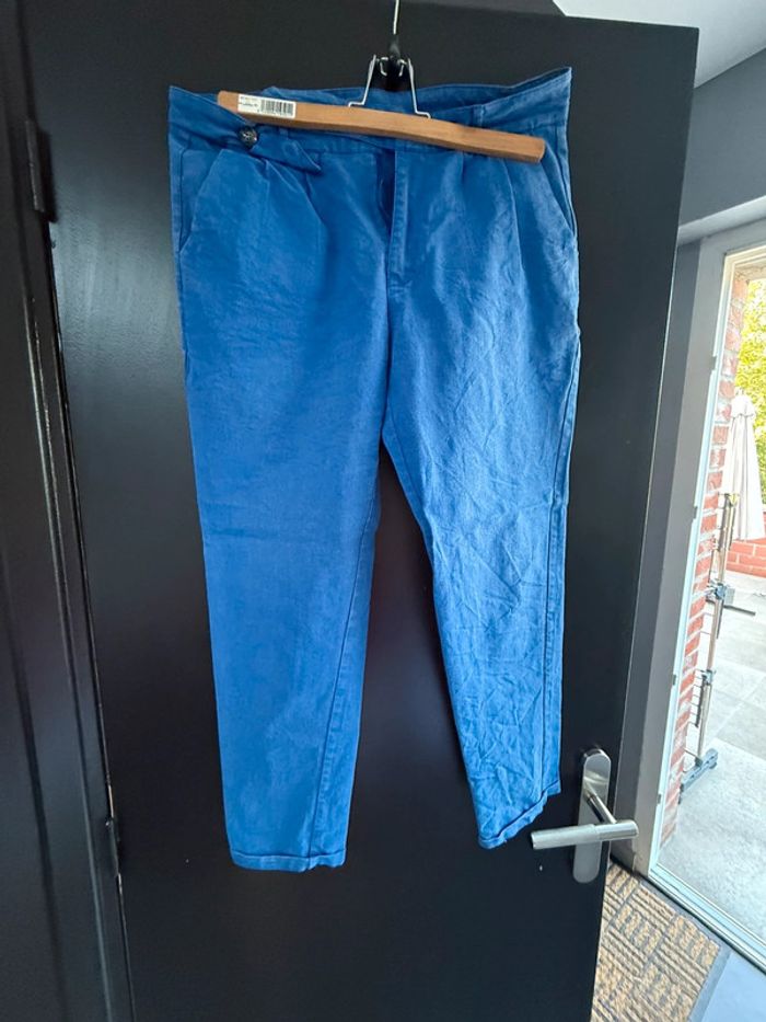 Pantalon chino bleu taille M