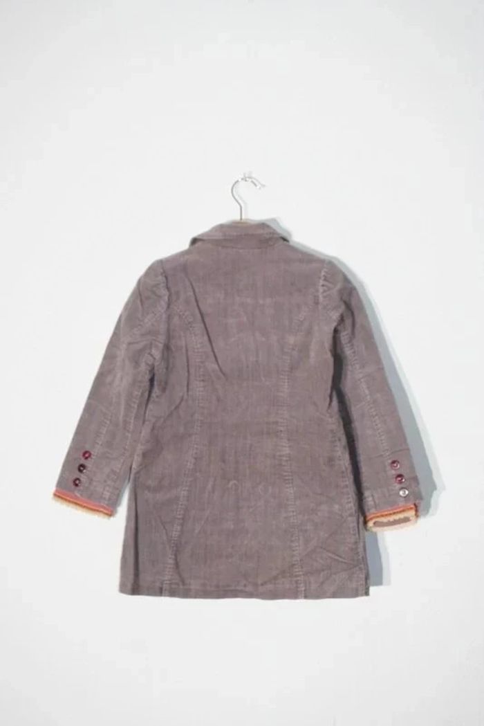 Veste en velours marron/violet marque Catimini Atelier - photo numéro 5