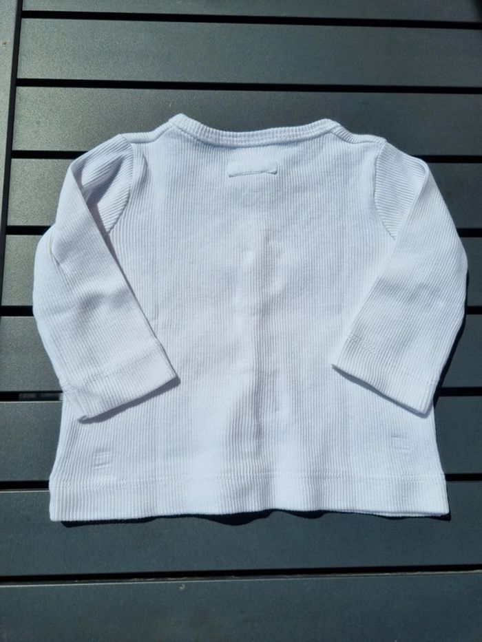 Gilet blanc 3 mois petit bateau - photo numéro 2