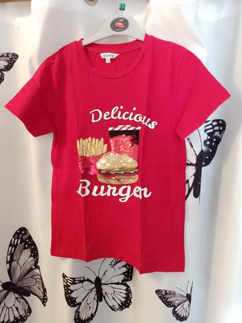Tee-shirt Delicious Burger 7/8 ans