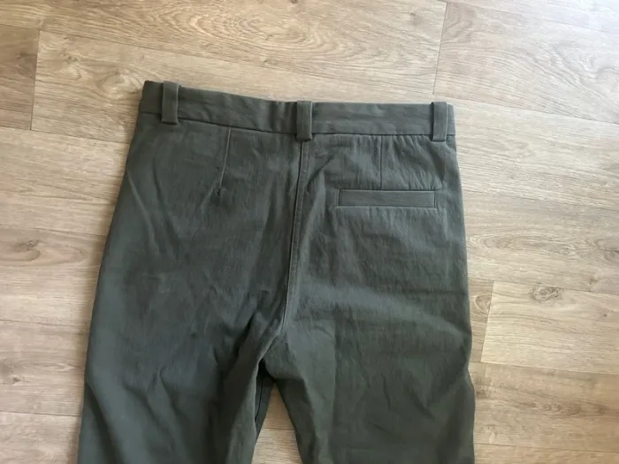 Cos pantalon, Chino, vert, kaki, coupe droite femme taille 38 - photo numéro 8
