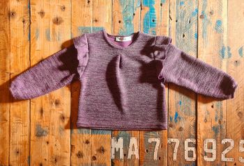 Pull pour bebe fille violine