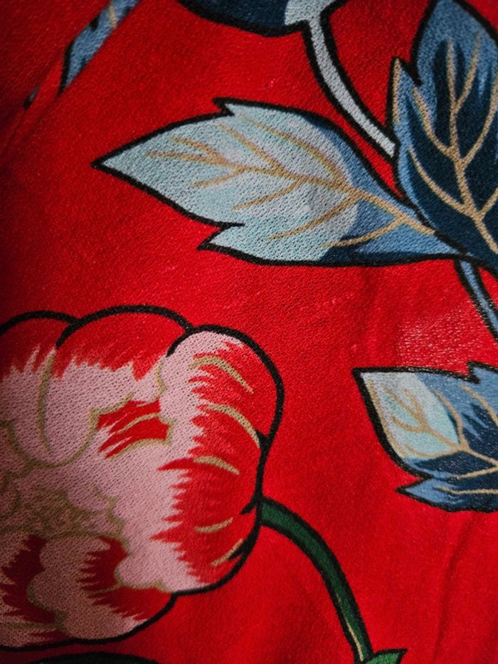 Robe longue portefeuille fleurie rouge & Other Stories - photo numéro 11