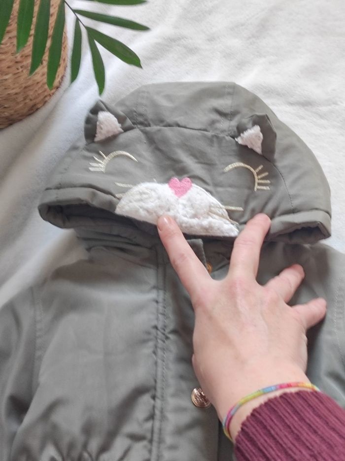 Manteau chat in extenso 74cm 9mois - photo numéro 7