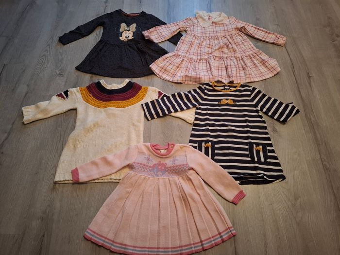 Lot de 5 robes manches longues