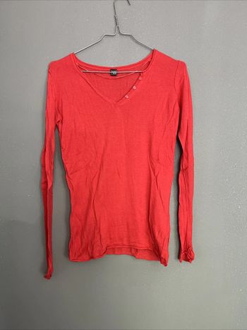 Haut Pull Orange Corail Pimkie TS