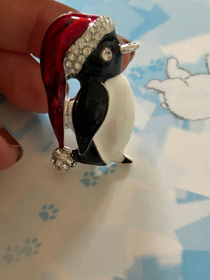 Broche, pingouin de Noël - photo numéro 3