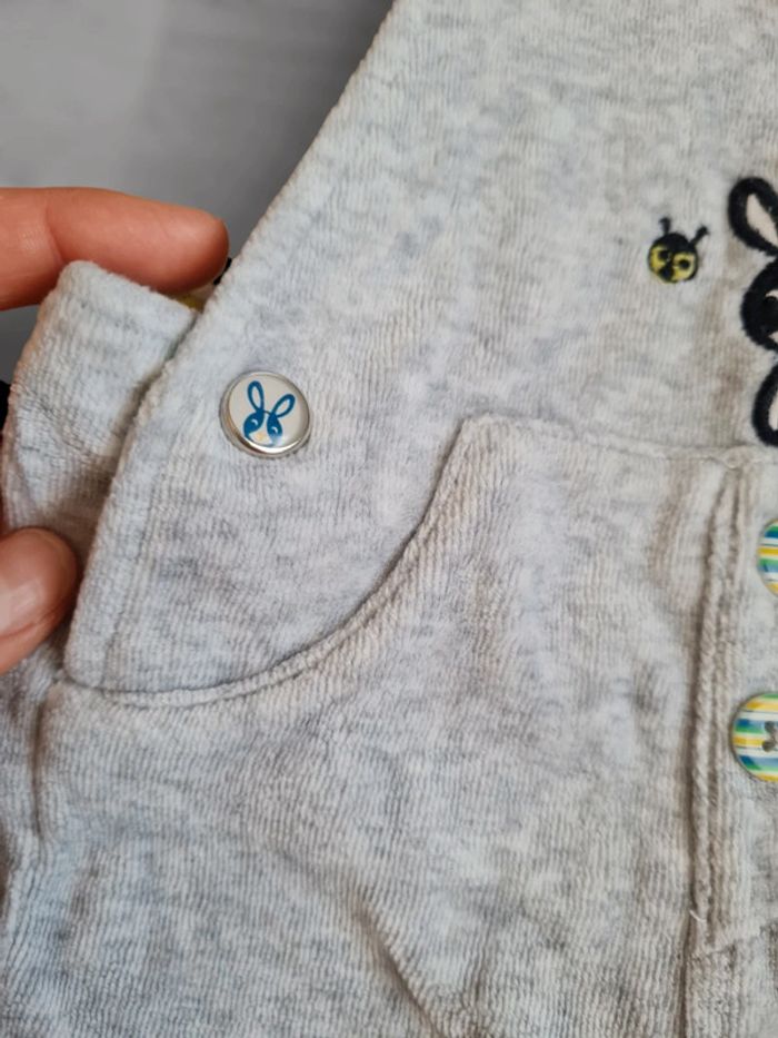 Ensemble garçon salopette velours t-shirt manches longues - photo numéro 3