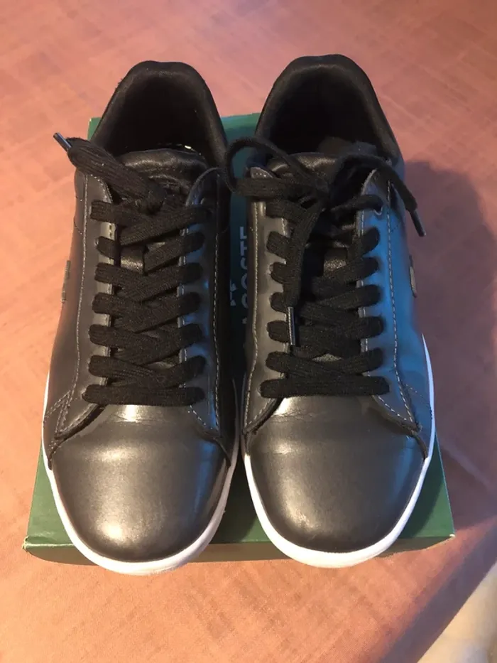 Baskets Lacoste gris foncé - photo numéro 5