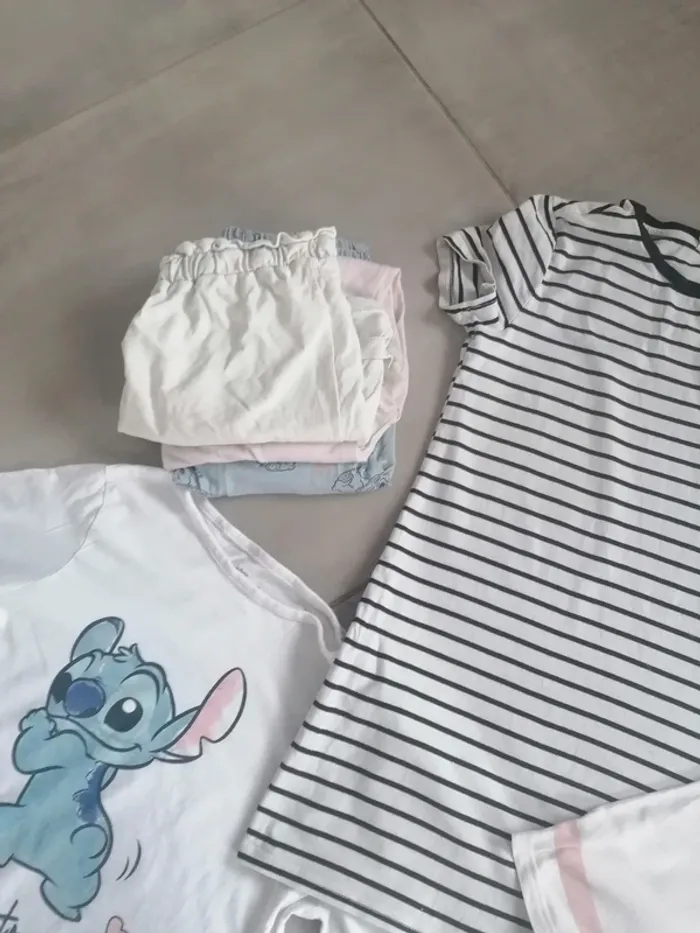 Lot 10-12ans chemise de nuit /haut de pyjama +donne pantalon - photo numéro 8