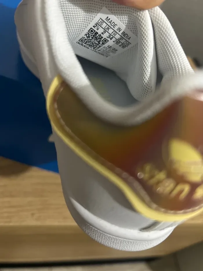 Baskets blanches à scratch Adidas Stan Smith 34 - photo numéro 6