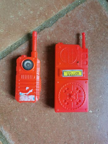 Jouets talkie walkie factise rouges lot de 2