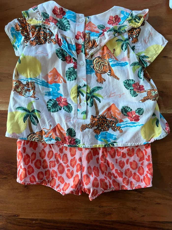 Combishort kenzo fille 18 mois - photo numéro 2
