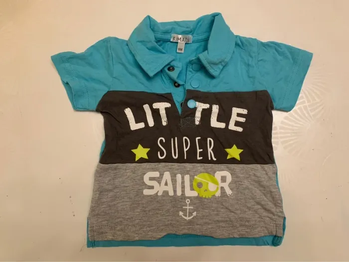 Lot 4 T-shirts été garçon - 6m - photo numéro 2