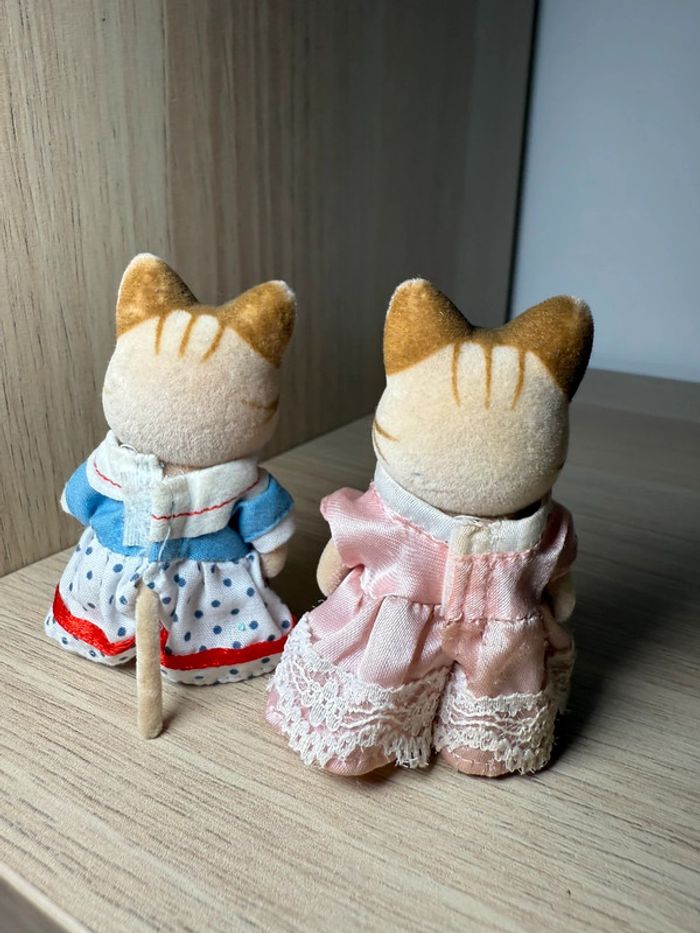 Famille chat tigré sylvanian families - photo numéro 2
