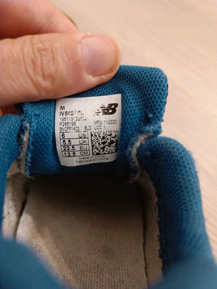 Baskets bleu pointure 22 - photo numéro 4