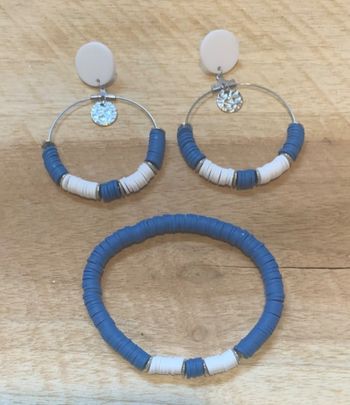 Parure en perles heishi