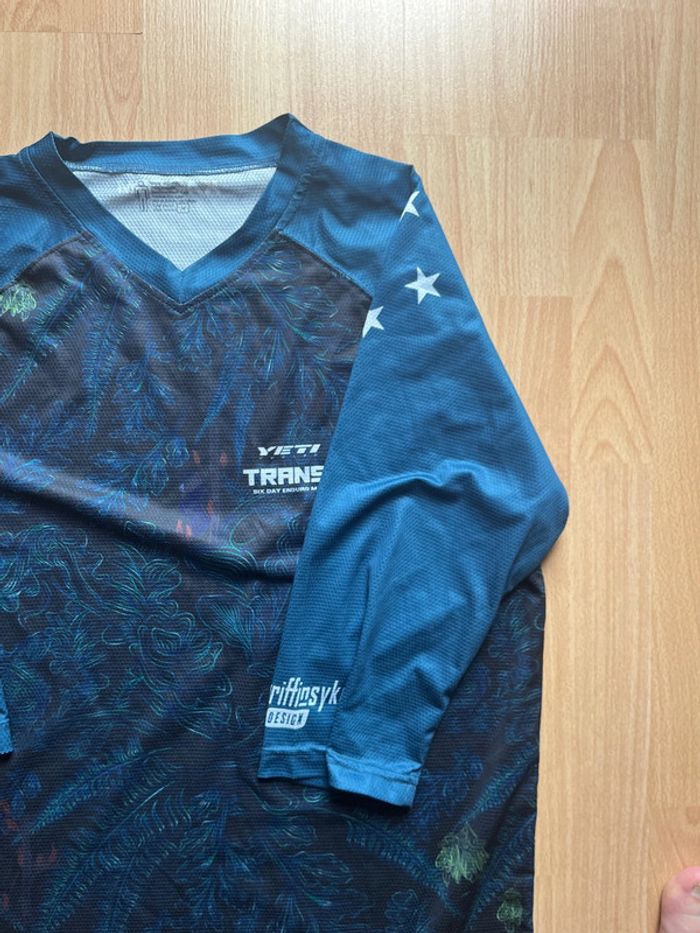 T-shirt d’enduro moto Crew/ M /Bleu noir et bleu / Excellent état - photo numéro 5
