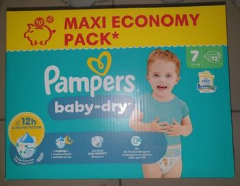 Couches pampers baby-dry T7