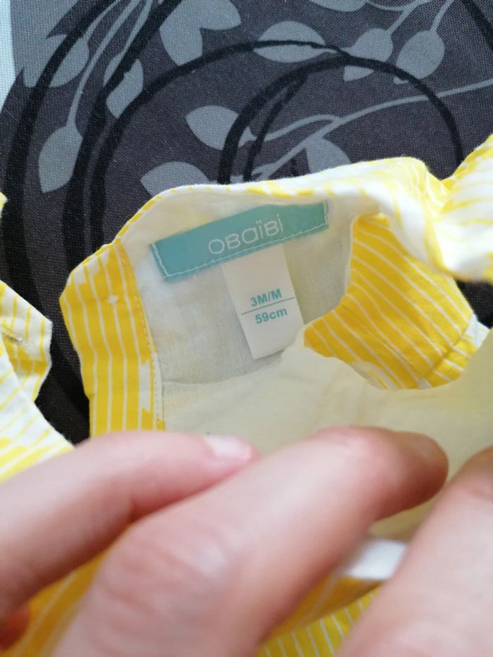 Ensemble robe et bloomer obaibi 3 mois - photo numéro 4