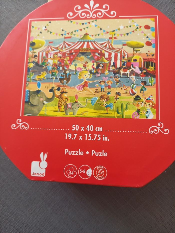Puzzle janod cirque 54 pièces 5-8ans - photo numéro 5