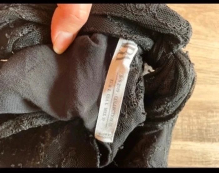 Robe zara noir dentelle édition limitée Zara collection taille L - photo numéro 8