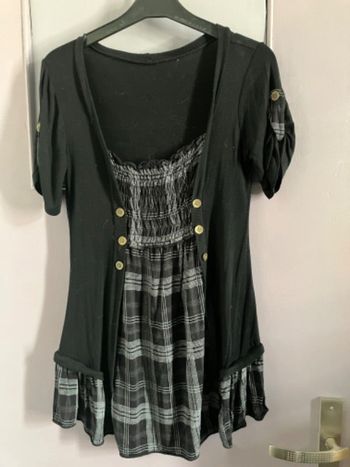 Haut noir/gris