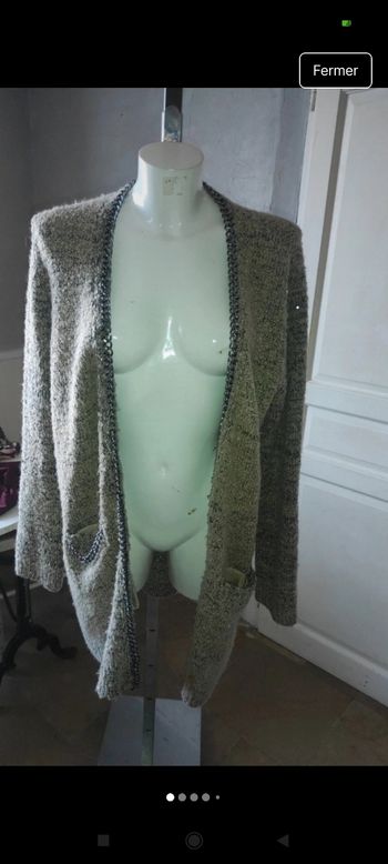 Très beau gilet long f48
