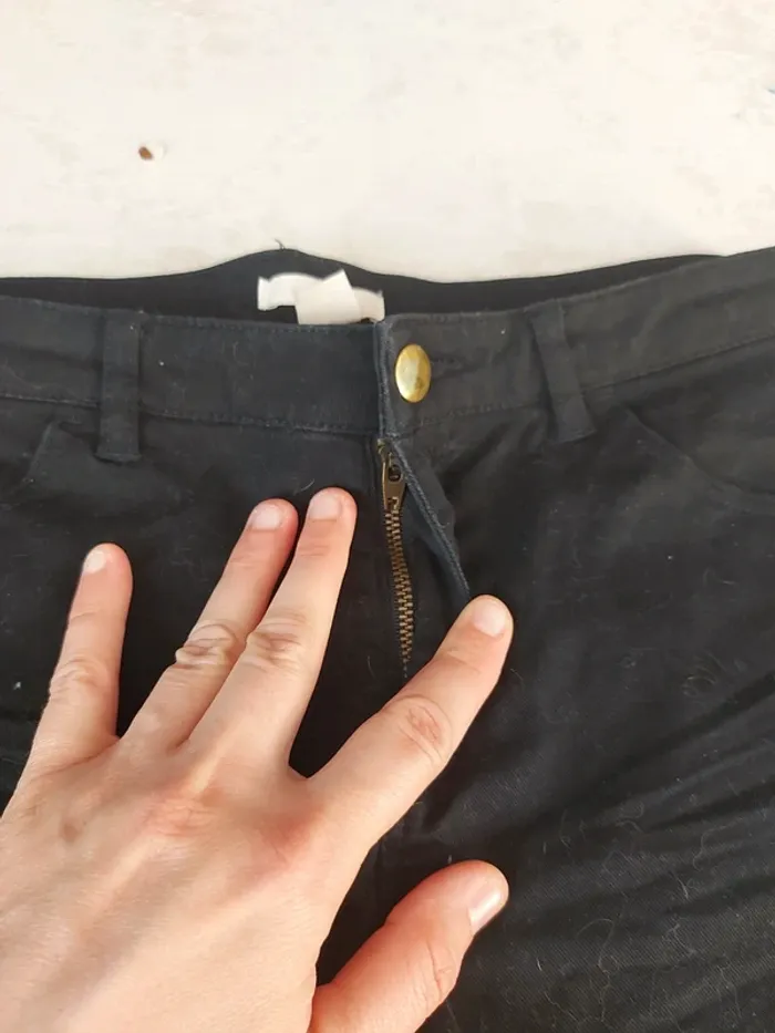 Short en jean noir H&M - photo numéro 2