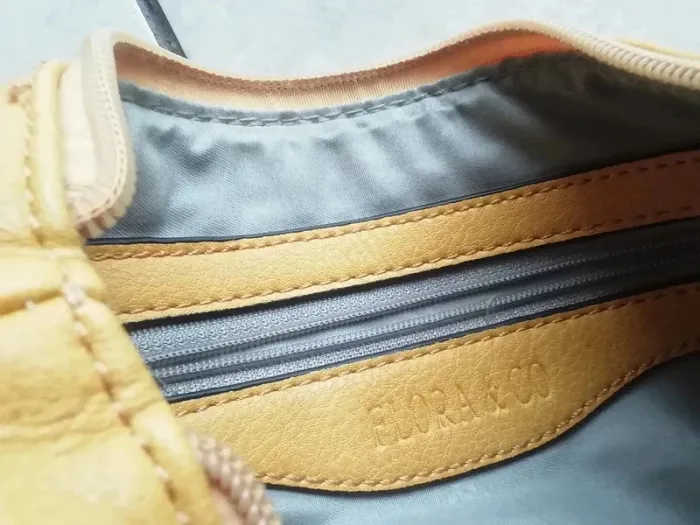 Petit sac à bandoulière ton moutarde. - photo numéro 5
