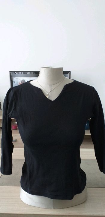 Haut manche 3/4 noir