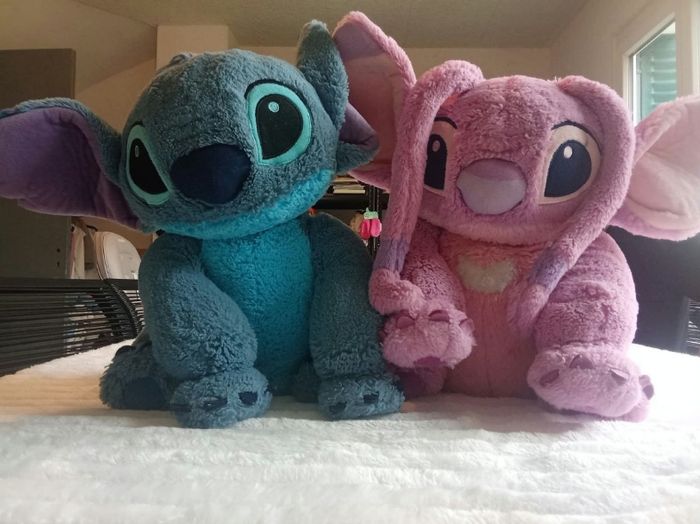 Peluche Disney Angel et Stitch