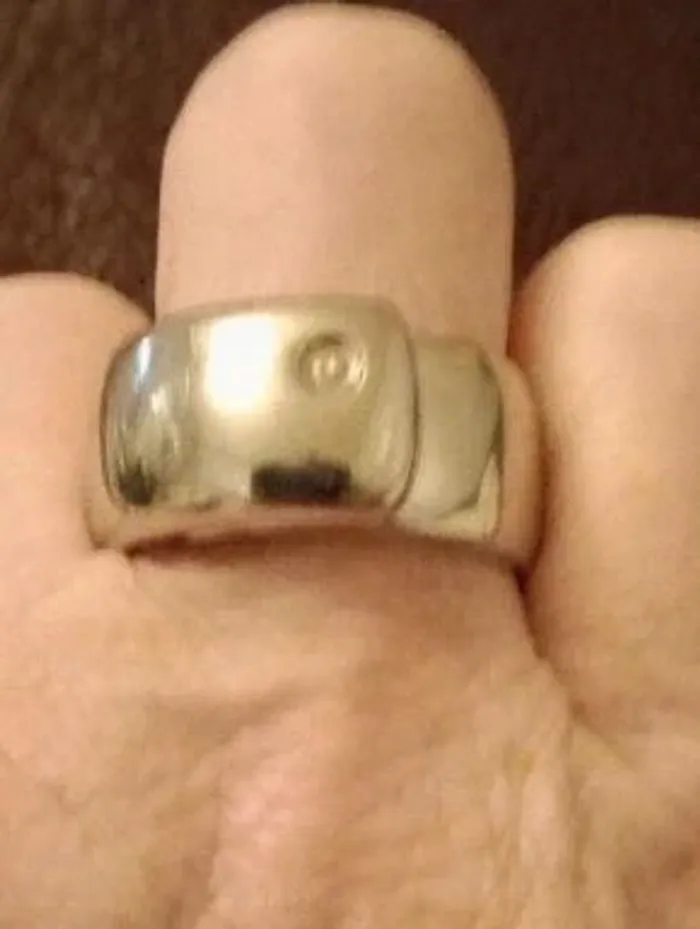 Bague en acier inoxydable éclat de diamant - photo numéro 4