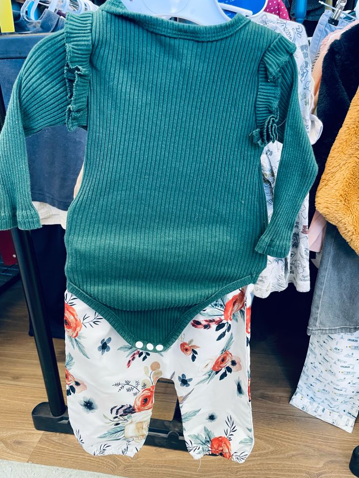 Lot 2 ensemble bodies et pantalon 3-9 mois - photo numéro 4