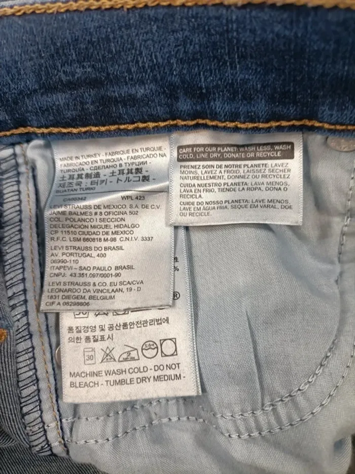 Jean Levi's taille haute slim - Levis Mile High Super Skinny - taille 27 A156 - photo numéro 8