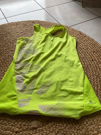 Débardeur de sport taille xs jaune fluo