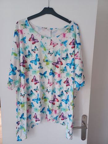 Tunique   papillons  t 54 58