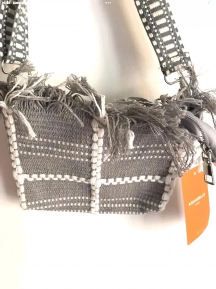 Sac a franges gris Aquarelle neuf avec étiquettes - photo numéro 7