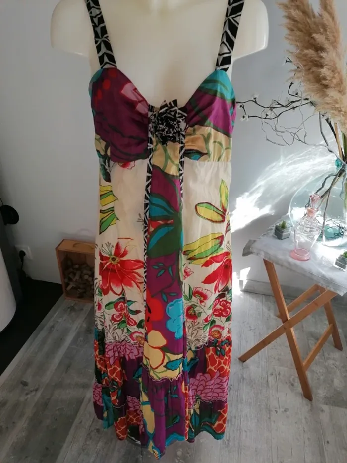 Robe longue colorée M 101 idees - photo numéro 2