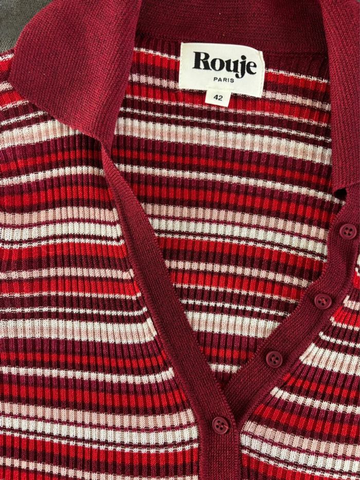 Polo rayures rouje - photo numéro 3