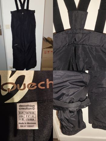 Pantalon ski bretelles noir 38 Decathlon quechua wedze