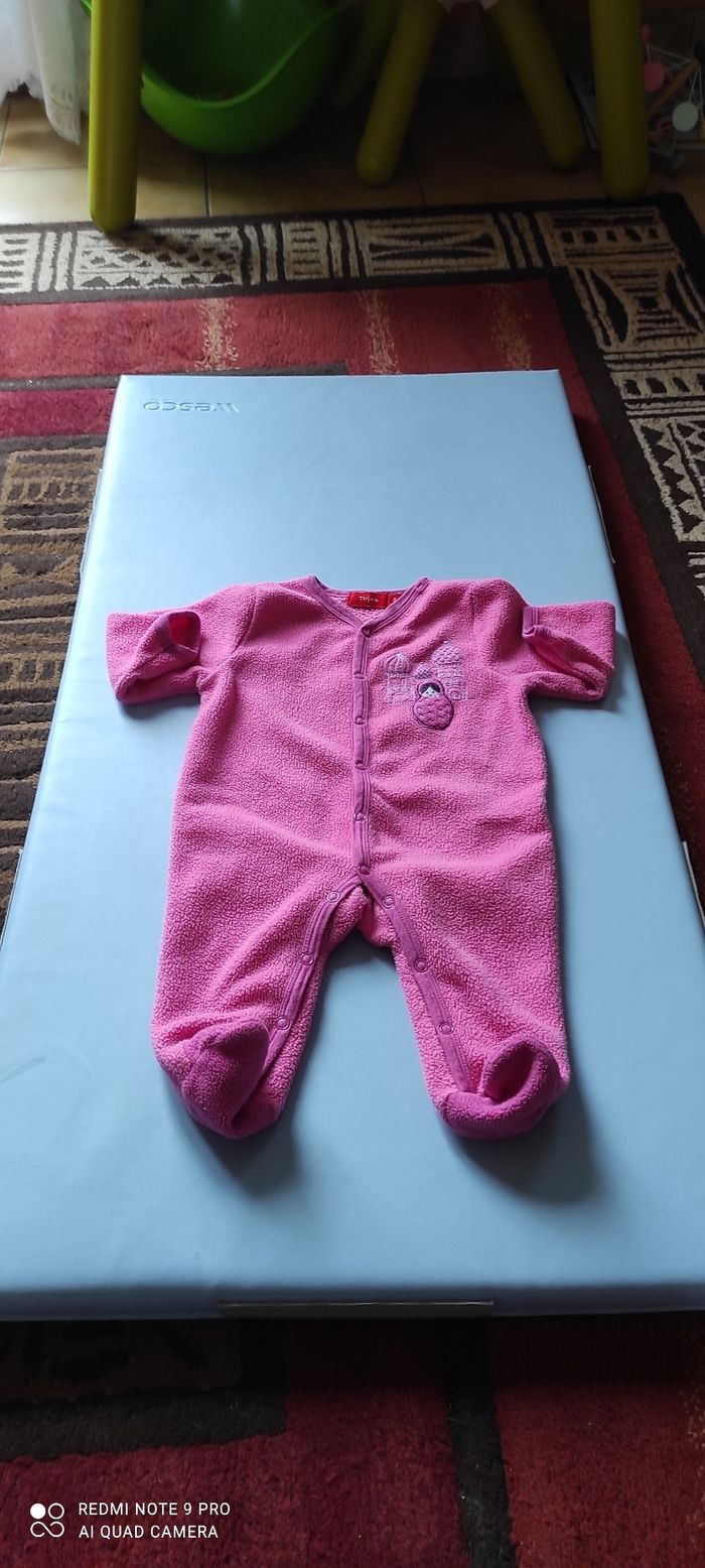 Lot 3 grenouillères polaire La redoute 3 mois - photo numéro 2