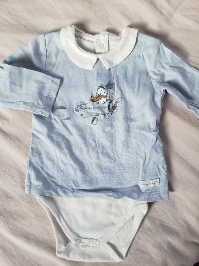 Body et tee-shirt intégré 6 mois