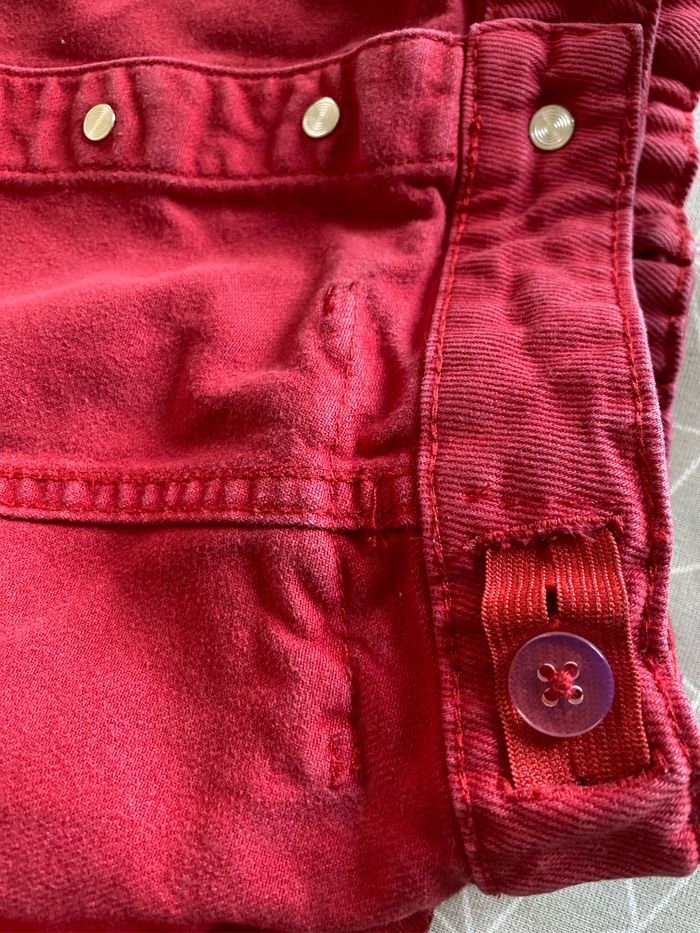 Jupe en jeans rouge 8 ans Chipie - photo numéro 8