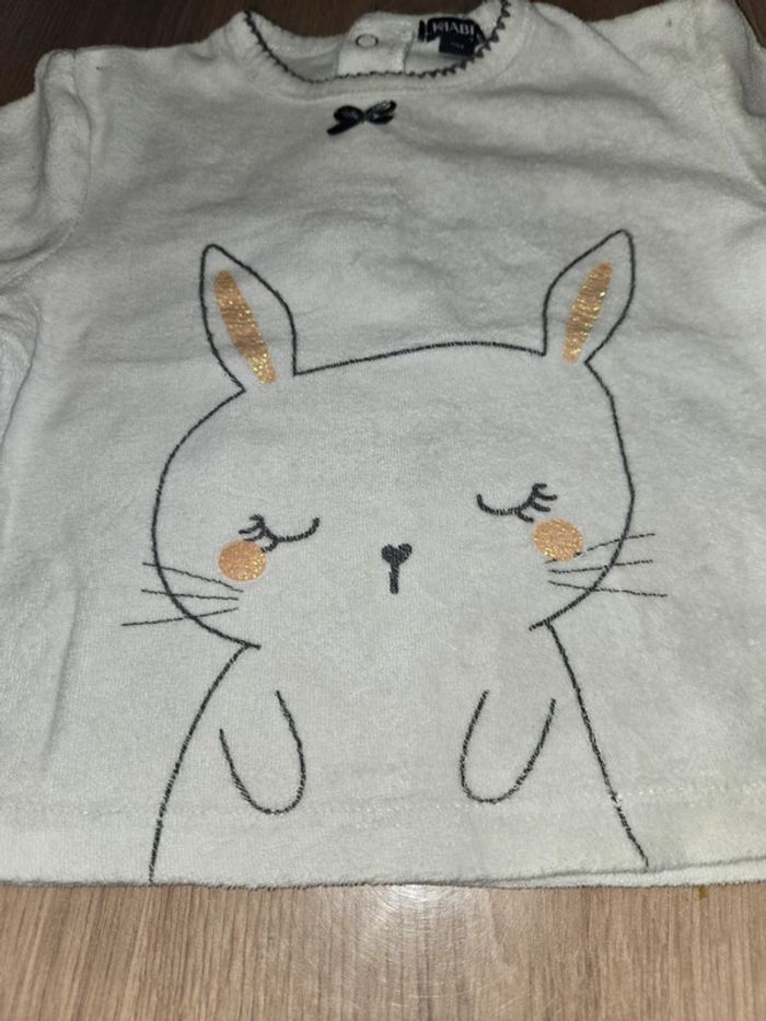 Lot de 2 haut de pyjamas fille 12 mois - photo numéro 5