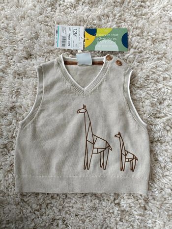 Gilet boboli sans manche en 12 mois