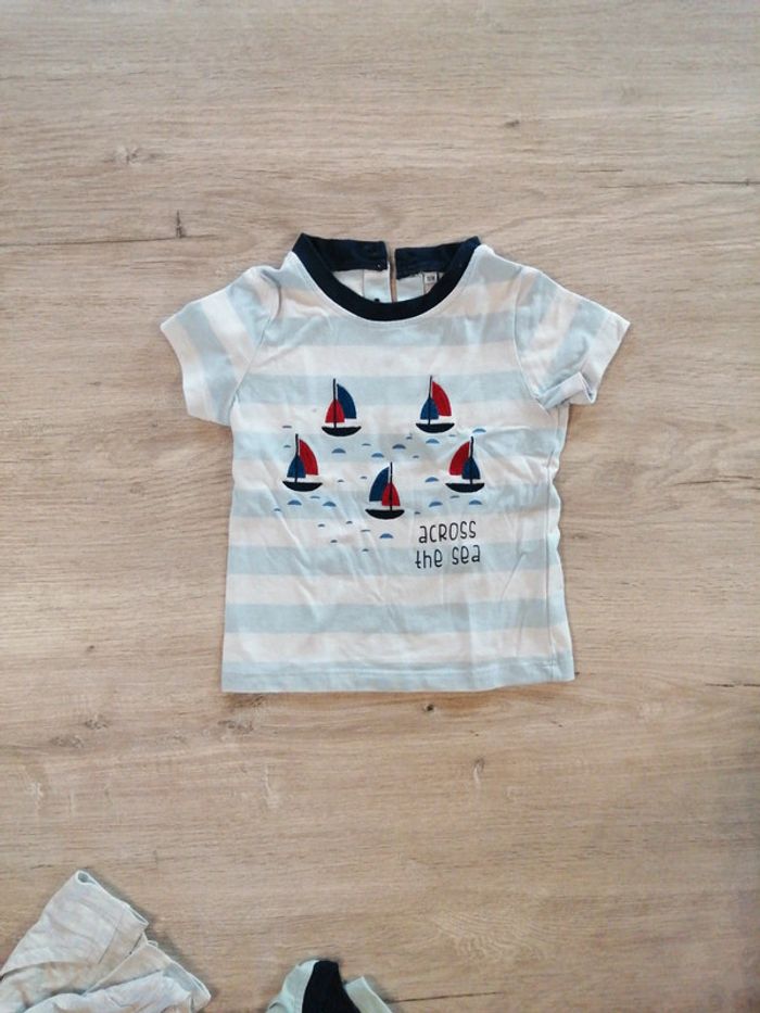 6 tee shirts manches courtes 18 mois - photo numéro 2
